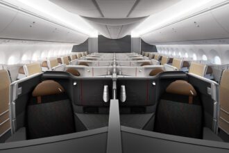 customers can look forward to an even more elevated experience onboard future Boeing 787-9, 777-300 and Airbus A321XLR aircraft, featuring a new interior with the Flagship Suite seat and refreshed seats and amenities across Premium Economy and Main Cabin.