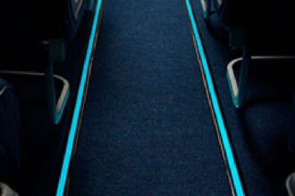 This new saf-Tglo® photoluminescent floor path marking illuminates the exit ways, while delivering sustainability improvements across the product life cycle.