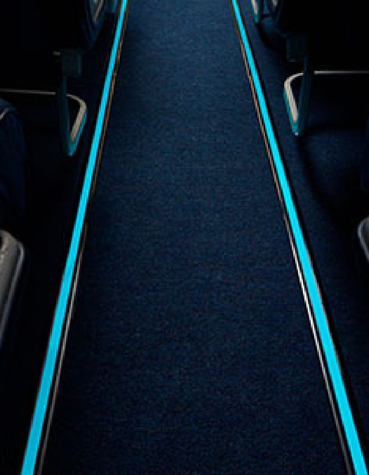 This new saf-Tglo® photoluminescent floor path marking illuminates the exit ways, while delivering sustainability improvements across the product life cycle.