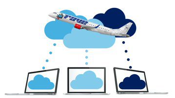 RAVE Cloud Sync is a content distribution service that uses multiple concurrent pathways to update IFE or airline content to aircraft fleets quickly and remotely