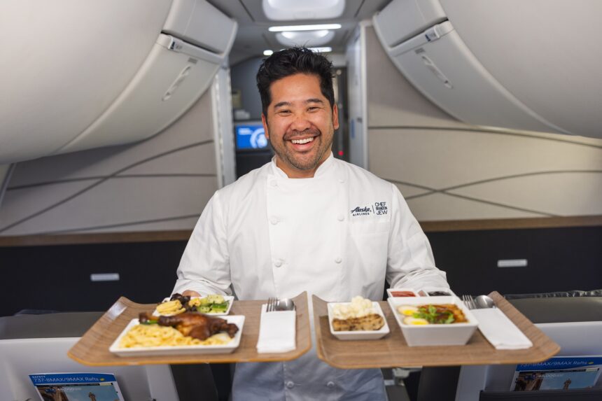 Alaska Airlines brings Chef Brandon Jew’s magic onboard its First Class SFO-JFK route