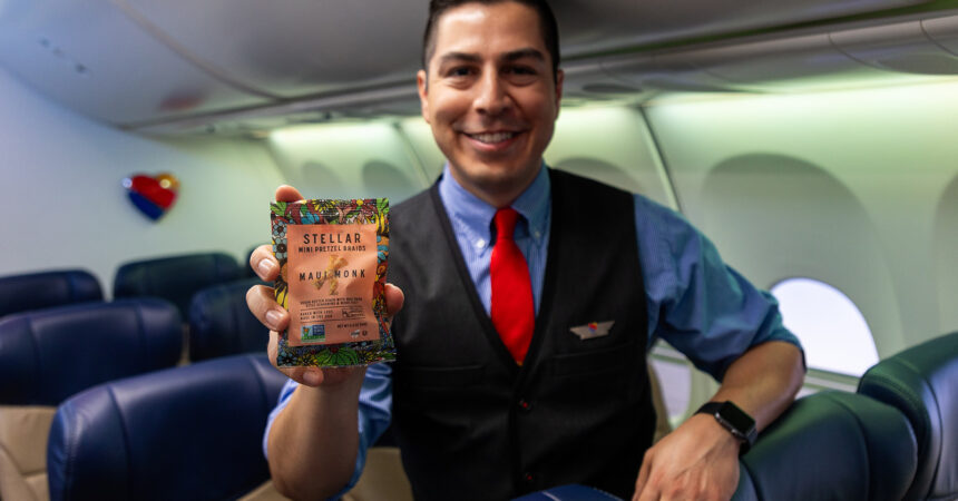 Southwest Airlines introduces Maui Monk Pretzels as new inflight salty snack