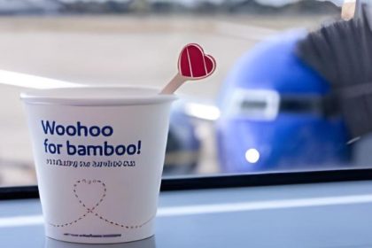 Southwest introduces bamboo cup & stick for inflight beverages with iconic ‘Heart’ branding