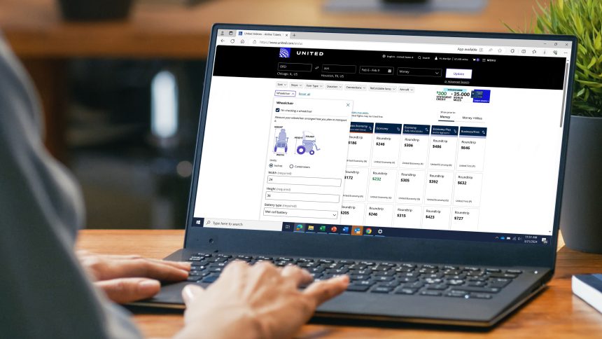 United Airlines industry-first digital sizing tool helps 20,000 plus passengers with disability