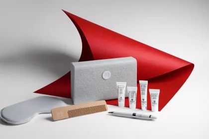 Air France offers comfort kits onboard premium passengers for relaxing experience.