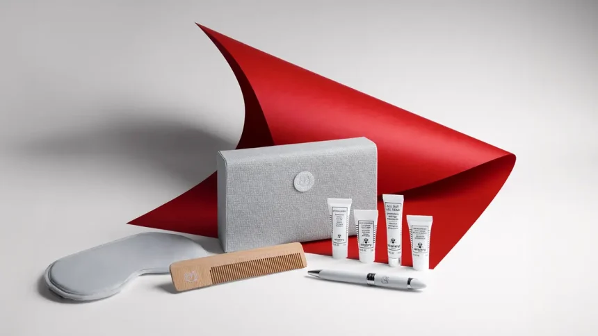 Air France offers comfort kits onboard premium passengers for relaxing experience.