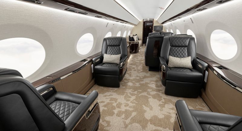 Gulfstream tests its first outfitted G800