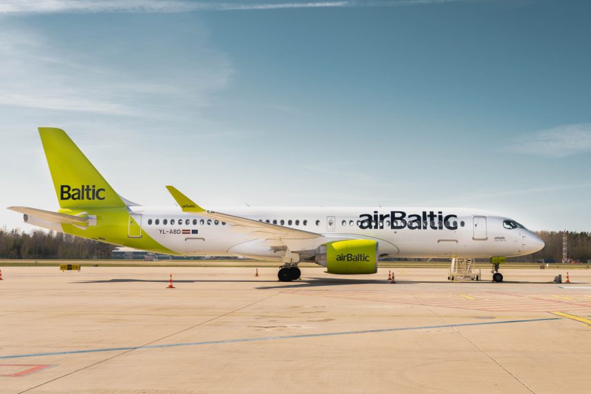 airBaltic conducts certification test flight of Starlink on A220-300