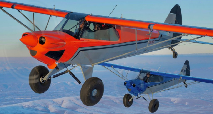 With flowing contours and a bold color palette, it captures the aircraft’s high-speed confidence and adaptability. Whether flying with tricycle or conventional gear, Evolution X makes an impression.