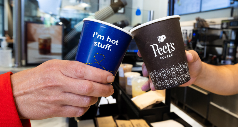 This partnership is the first of its kind for Peet’s Coffee with a major US airline and debuts with Off the Grid, a medium roast blend sourced from Colombia and El Salvador.