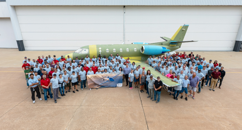 The first production Cessna Citation Ascend, unveiled in Wichita, features a redesigned flat-floor cabin with luxury interiors and advanced passenger amenities.