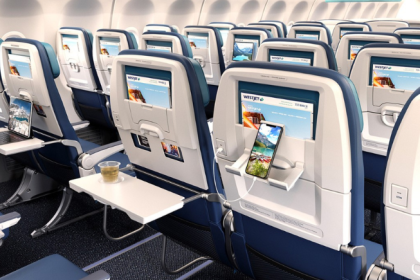WestJet Boeing 737 cabin interior