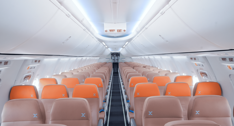 Air India Express unveils its first Boeing 737 with redesigned cabin interiors, blending comfort, efficiency, and modern design in low-cost travel.
