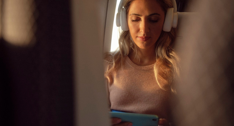 British Airways cabin featuring Starlink connectivity