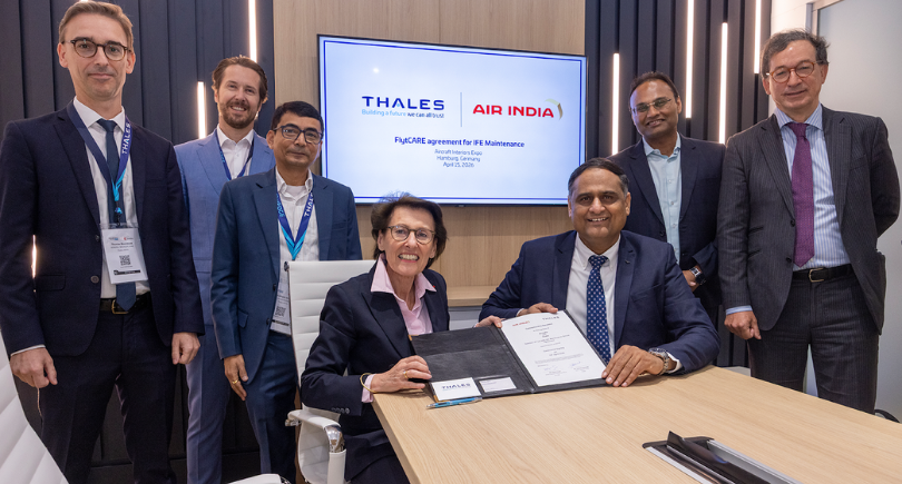Thales & Air India ink 10-year IFE support agreement