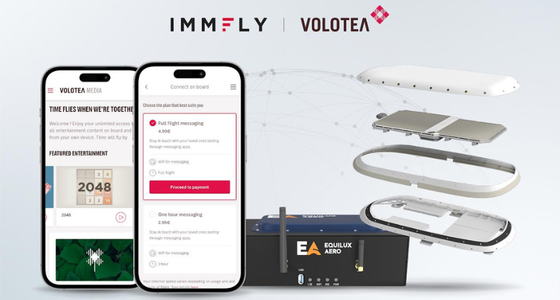 Immfly and Volotea trial LEO IFC, expand onboard services