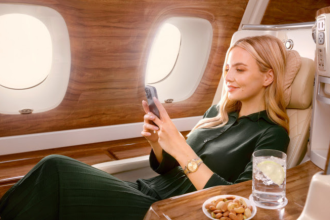 Emirates first A380 Starlink installation