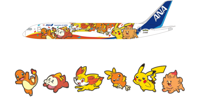 ANA debuts Pokémon jet red and green aircraft with themed interiors