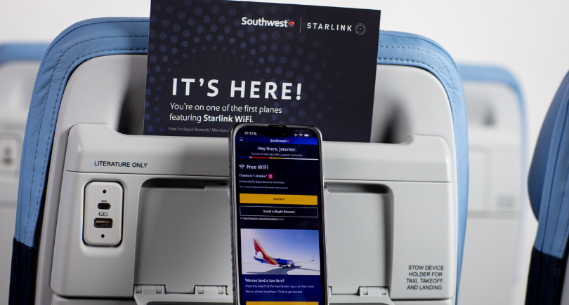 Southwest Airlines and Starlink