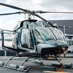 Bell 407GXi helicopter with luxury Designer Series interior at Farnborough