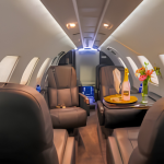 Business jet cabin reflects sustainable interiors and circular cabin innovation.