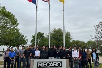 UTA engineering students visit RECARO to explore aircraft seating manufacturing.