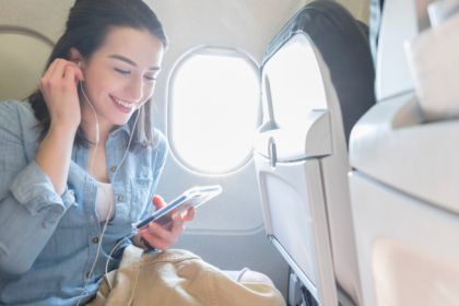 Passenger streams inflight entertainment using AirFi's AirFunnl IFE platform