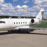 Private jet on the airport apron representing Priester Aviation’s fleet.