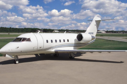 Private jet on the airport apron representing Priester Aviation’s fleet.
