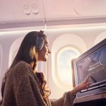 Avianca Boeing 787 Business Class cabin with Panasonic Astrova 4K OLED IFE